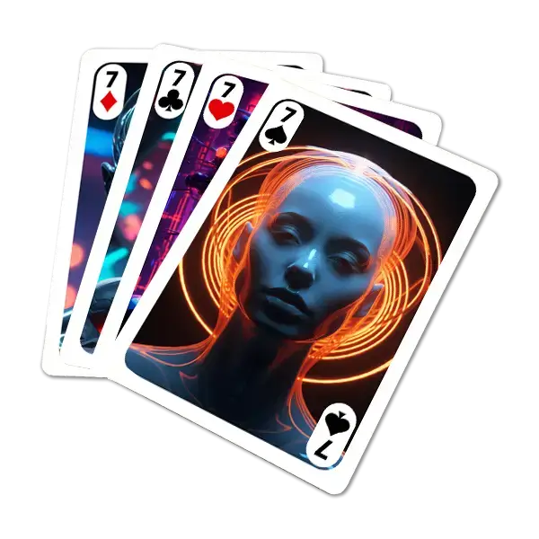 Custom Poker Cards - Cyber Faces
